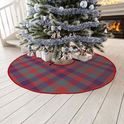 ScotsTee Shop Scottish MacGowan (Gow) Weathered Clan Crest Tartan Christmas Tree Skirt