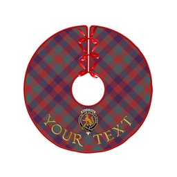 ScotsTee Shop Scottish MacGowan (Gow) Weathered Clan Crest Tartan Christmas Tree Skirt