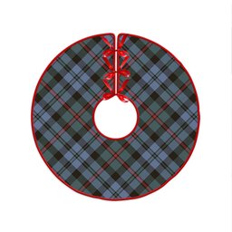 ScotsTee Shop Scottish MacCorquodale Weathered Clan Crest Tartan Christmas Tree Skirt