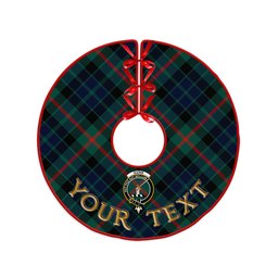 ScotsTee Shop Scottish Gunn Modern Clan Crest Tartan Christmas Tree Skirt