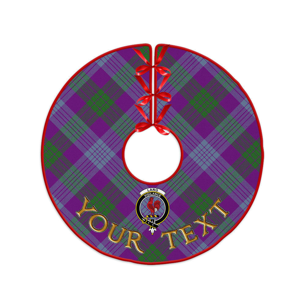ScotsTee Shop Scottish Lang (Laing) Ancient Clan Crest Tartan Christmas Tree Skirt