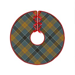 ScotsTee Shop Scottish Laing (Lang) Weathered Clan Crest Tartan Christmas Tree Skirt