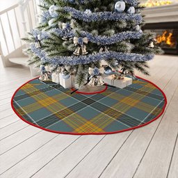 ScotsTee Shop Scottish Laing (Lang) Weathered Clan Crest Tartan Christmas Tree Skirt