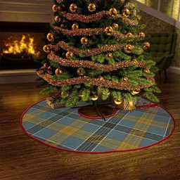 ScotsTee Shop Scottish Laing (Lang) Weathered Clan Crest Tartan Christmas Tree Skirt