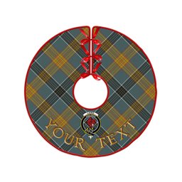 ScotsTee Shop Scottish Laing (Lang) Weathered Clan Crest Tartan Christmas Tree Skirt
