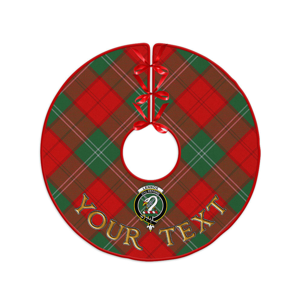 ScotsTee Shop Scottish Lennox Modern Clan Crest Tartan Christmas Tree Skirt