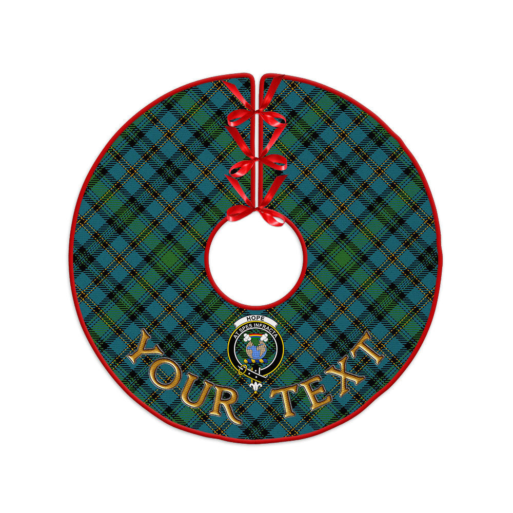ScotsTee Shop Scottish Hope Vere Ancient Clan Crest Tartan Christmas Tree Skirt