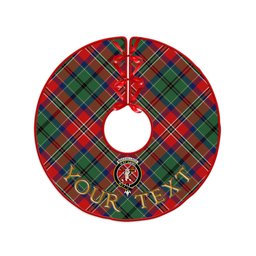 ScotsTee Shop Scottish MacCulloch Modern Clan Crest Tartan Christmas Tree Skirt