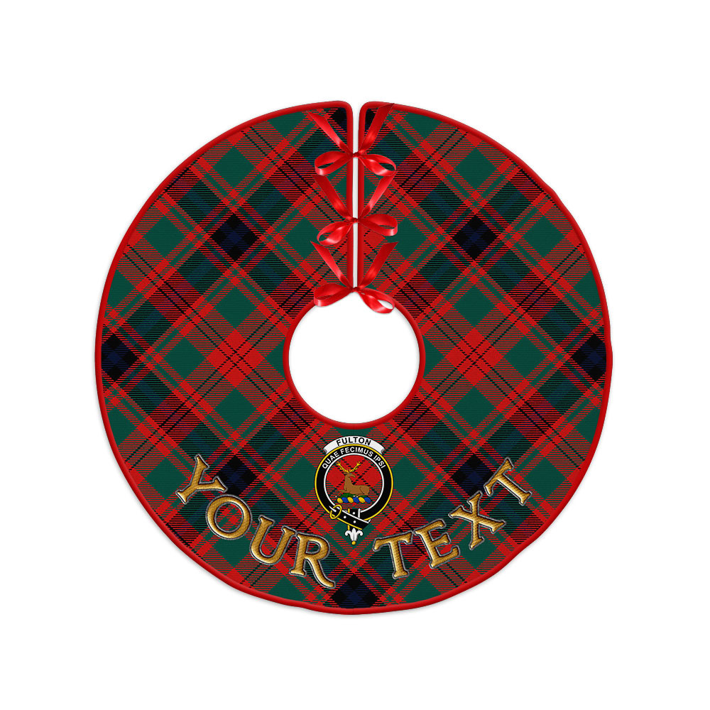 ScotsTee Shop Scottish Fulton 1999 Modern Clan Crest Tartan Christmas Tree Skirt