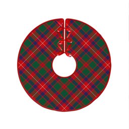 ScotsTee Shop Scottish Geddes Modern Clan Crest Tartan Christmas Tree Skirt