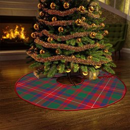 ScotsTee Shop Scottish Geddes Modern Clan Crest Tartan Christmas Tree Skirt