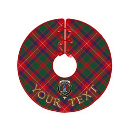 ScotsTee Shop Scottish Geddes Modern Clan Crest Tartan Christmas Tree Skirt