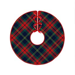 ScotsTee Shop Scottish Harvey Modern Clan Crest Tartan Christmas Tree Skirt