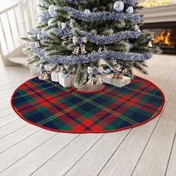 ScotsTee Shop Scottish Harvey Modern Clan Crest Tartan Christmas Tree Skirt