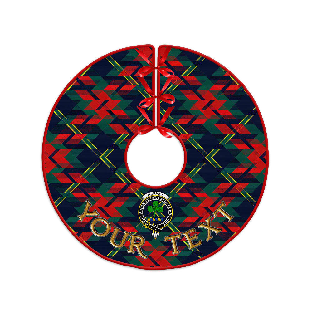 ScotsTee Shop Scottish Harvey Modern Clan Crest Tartan Christmas Tree Skirt