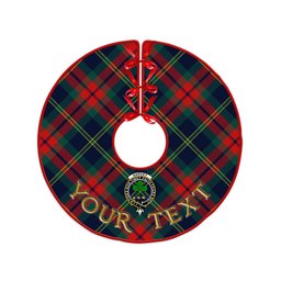 ScotsTee Shop Scottish Harvey Modern Clan Crest Tartan Christmas Tree Skirt