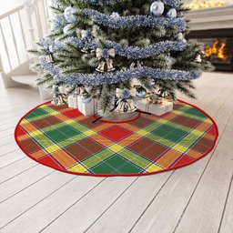 ScotsTee Shop Scottish Gibson (Gibbs) Modern Clan Crest Tartan Christmas Tree Skirt