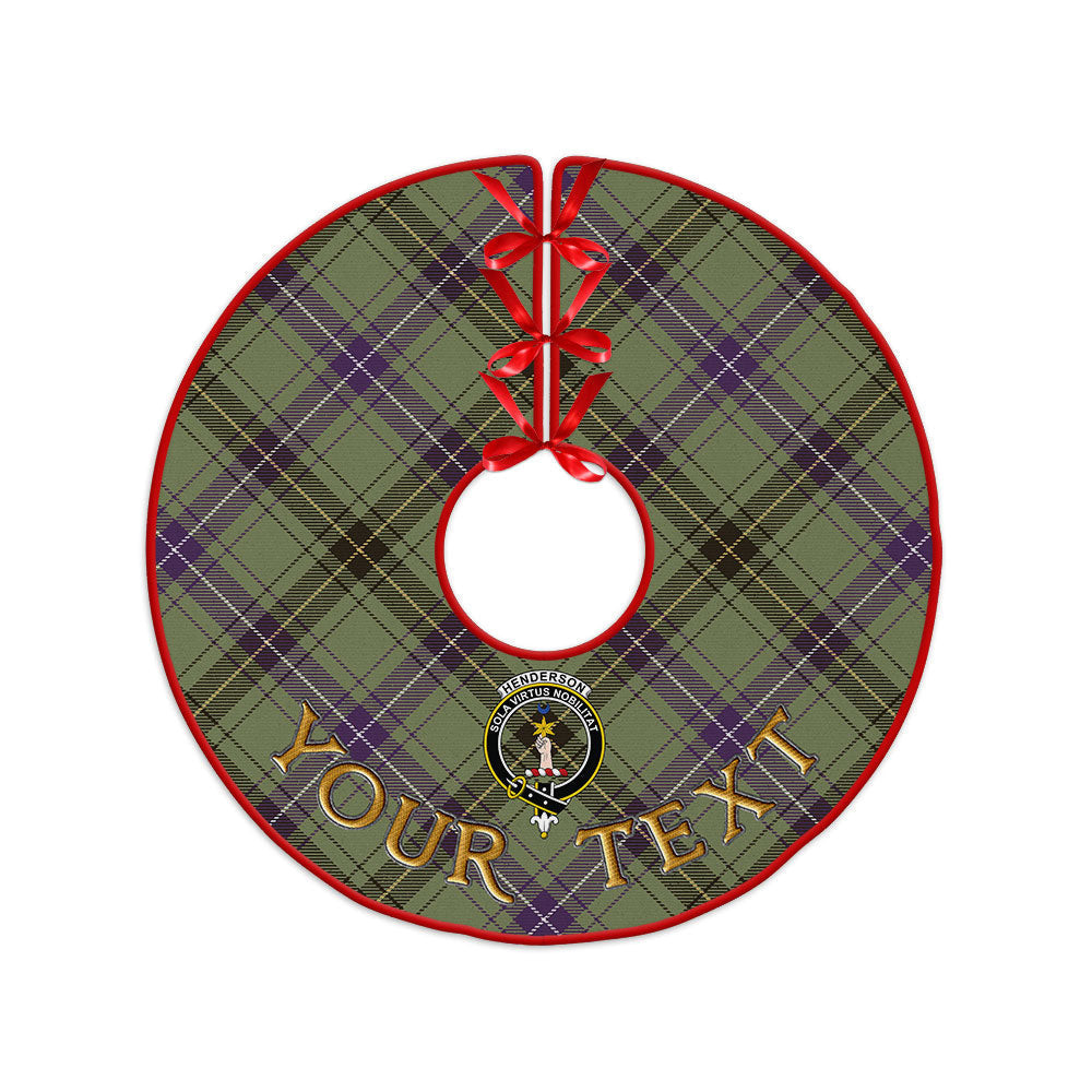 ScotsTee Shop Scottish Henderson Weathered Clan Crest Tartan Christmas Tree Skirt