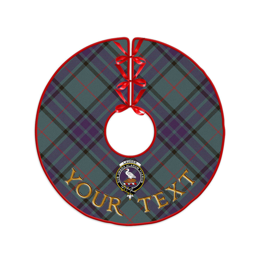 ScotsTee Shop Scottish Lauder Weathered Clan Crest Tartan Christmas Tree Skirt