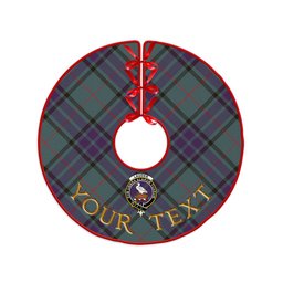 ScotsTee Shop Scottish Lauder Weathered Clan Crest Tartan Christmas Tree Skirt