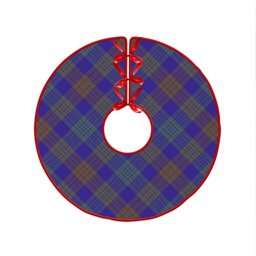 ScotsTee Shop Scottish Lang (Laing) Weathered Clan Crest Tartan Christmas Tree Skirt