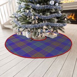 ScotsTee Shop Scottish Lang (Laing) Weathered Clan Crest Tartan Christmas Tree Skirt