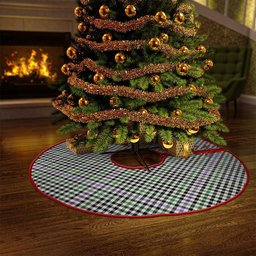 ScotsTee Shop Scottish Halliday (Holliday) Ancient Clan Crest Tartan Christmas Tree Skirt