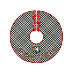ScotsTee Shop Scottish Halliday (Holliday) Ancient Clan Crest Tartan Christmas Tree Skirt