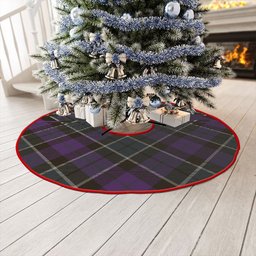 ScotsTee Shop Scottish Lennie Weathered Clan Crest Tartan Christmas Tree Skirt