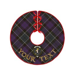 ScotsTee Shop Scottish Lennie Weathered Clan Crest Tartan Christmas Tree Skirt