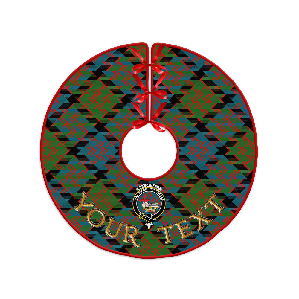 ScotsTee Shop Scottish MacDonald (Donald) Ancient Clan Crest Tartan Christmas Tree Skirt
