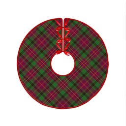 ScotsTee Shop Scottish Leighton Modern Clan Crest Tartan Christmas Tree Skirt