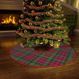 ScotsTee Shop Scottish Leighton Modern Clan Crest Tartan Christmas Tree Skirt