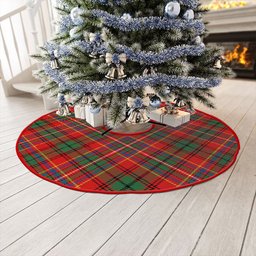 ScotsTee Shop Scottish Innes Clan Crest Tartan Christmas Tree Skirt