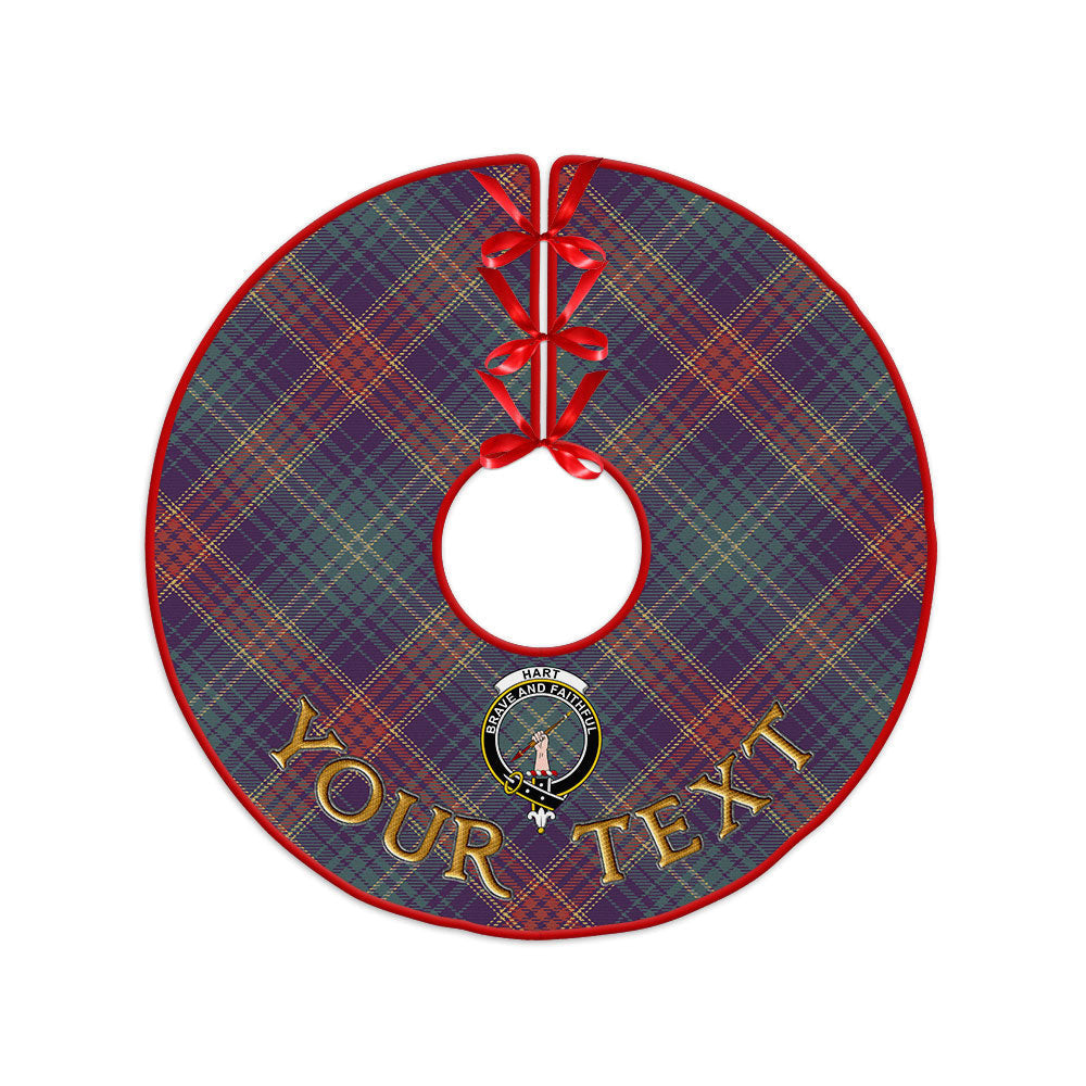 ScotsTee Shop Scottish Hart Weathered Clan Crest Tartan Christmas Tree Skirt