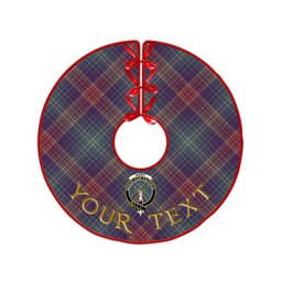 ScotsTee Shop Scottish Hart Weathered Clan Crest Tartan Christmas Tree Skirt