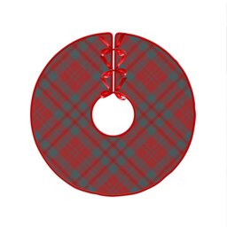 ScotsTee Shop Scottish Livingstone Weathered Clan Crest Tartan Christmas Tree Skirt