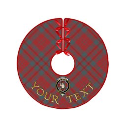 ScotsTee Shop Scottish Livingstone Weathered Clan Crest Tartan Christmas Tree Skirt