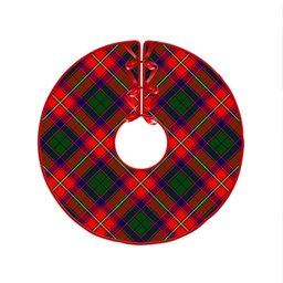 ScotsTee Shop Scottish Hopkirk Clan Crest Tartan Christmas Tree Skirt