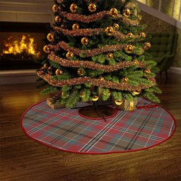ScotsTee Shop Scottish MacCulloch Weathered Clan Crest Tartan Christmas Tree Skirt