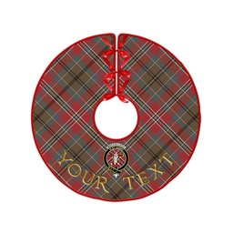ScotsTee Shop Scottish MacCulloch Weathered Clan Crest Tartan Christmas Tree Skirt