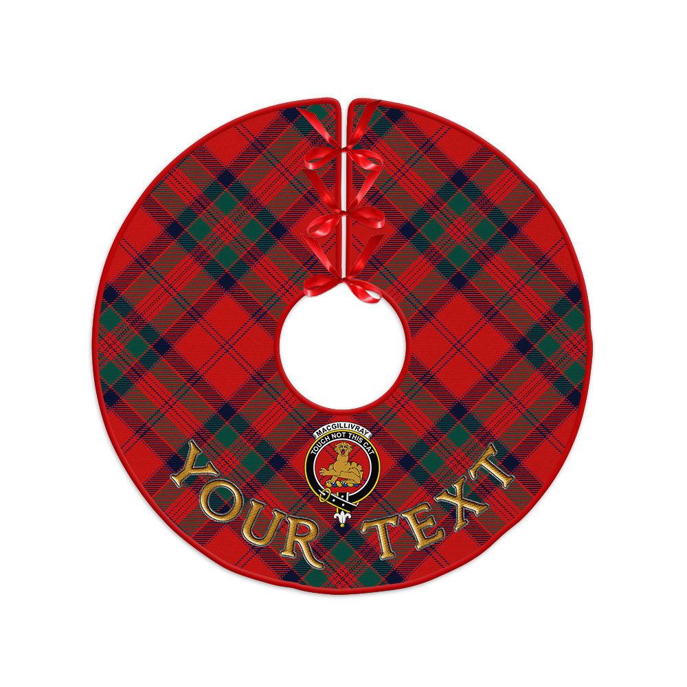 ScotsTee Shop Scottish MacGillivray Modern Clan Crest Tartan Christmas Tree Skirt