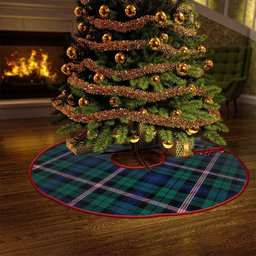 ScotsTee Shop Scottish Gammell Modern Clan Crest Tartan Christmas Tree Skirt