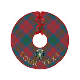 ScotsTee Shop Scottish Lindsay Ancient Clan Crest Tartan Christmas Tree Skirt