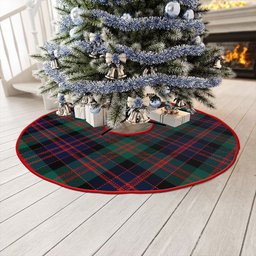 ScotsTee Shop Scottish MacDonald (Donald) Modern Clan Crest Tartan Christmas Tree Skirt