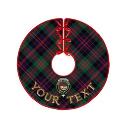 ScotsTee Shop Scottish MacDonald (Donald) Modern Clan Crest Tartan Christmas Tree Skirt
