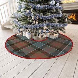 ScotsTee Shop Scottish Paterson Weathered Clan Crest Tartan Christmas Tree Skirt