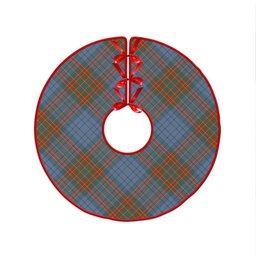 ScotsTee Shop Scottish Ralston UK Weathered Clan Crest Tartan Christmas Tree Skirt