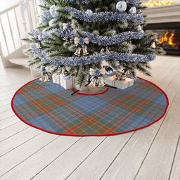ScotsTee Shop Scottish Ralston UK Weathered Clan Crest Tartan Christmas Tree Skirt