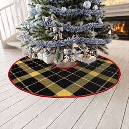 ScotsTee Shop Scottish Raeburn Ancient Clan Crest Tartan Christmas Tree Skirt